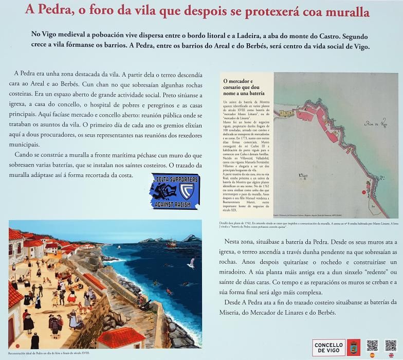 El Concello diseña un recorrido por el antiguo trazado de sus defensas con paneles informativos y marcas viales.