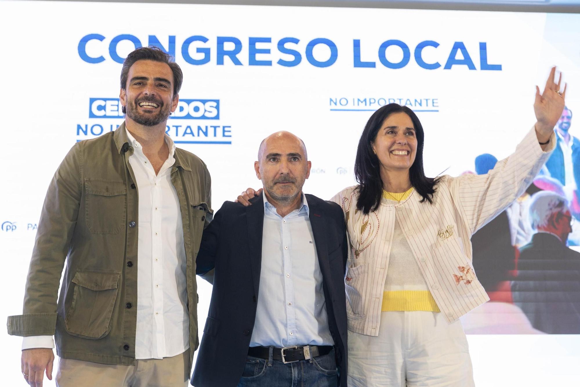 Diego Calvo, Ángel Rodríguez e Paula Prado, en Padrón.