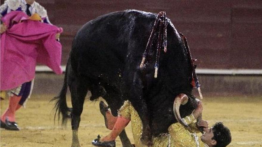 El sexto de la tarde voltea y pone en apuros a Alejandro Talavante.