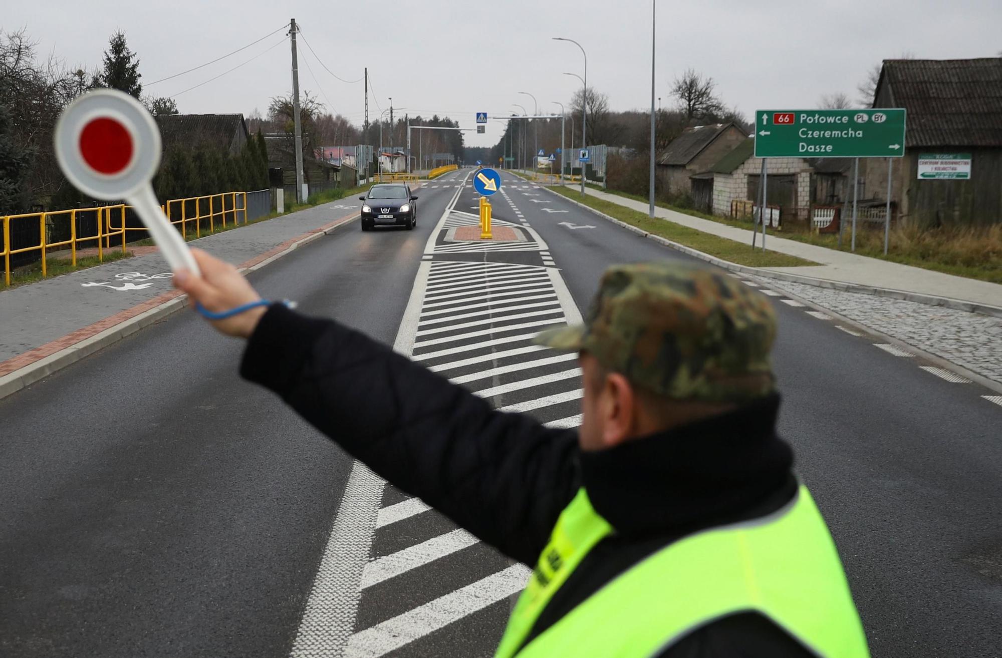 Puesto fronterizo entre Polonia y Bielorrusia, en la localidad polaca de Czeremcha.