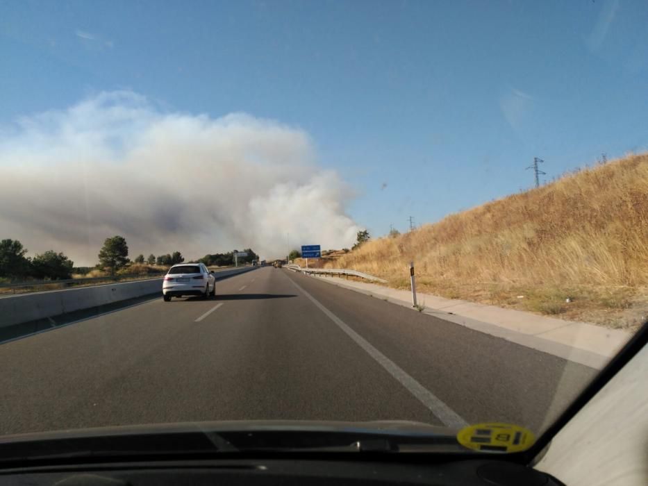 Fotos de l'incendi d'Avinyó.