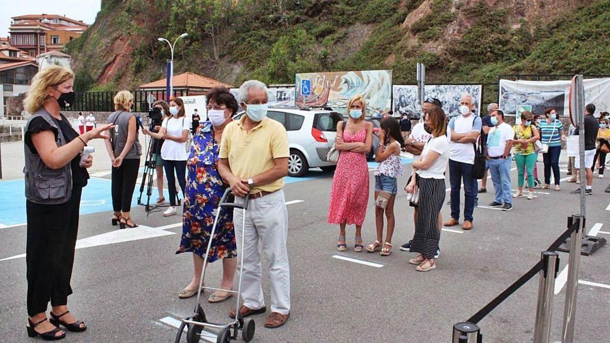 Colas para acceder a la Feria de la Conserva.