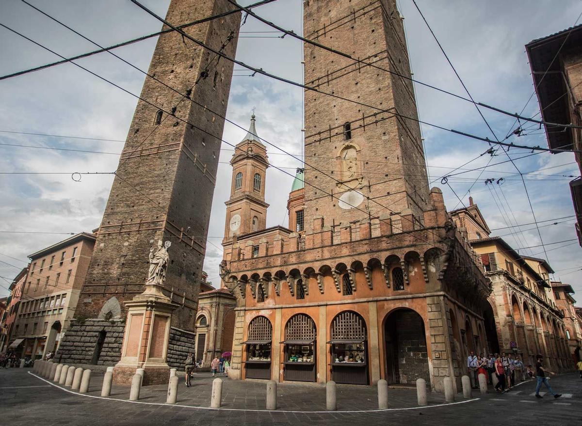 Torres Medievales de Asinelli y Garisenda