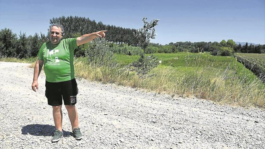 La sequía amenaza la cosecha en la margen derecha del río Ebro