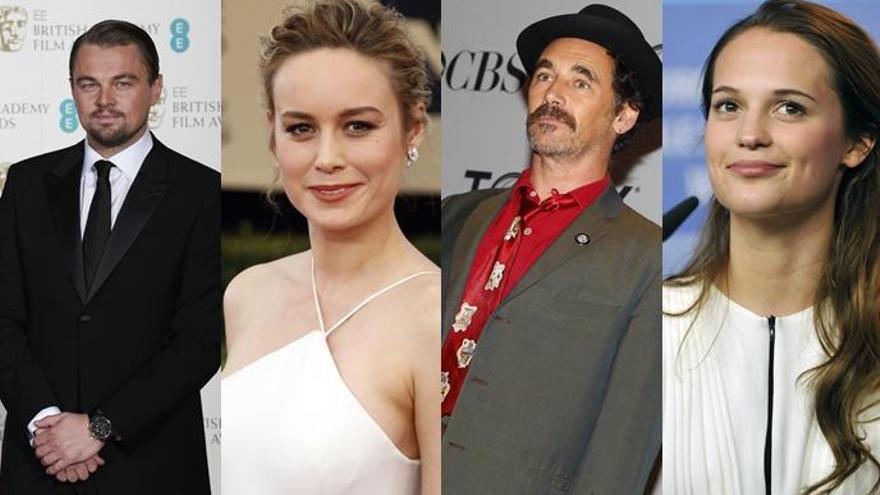 Leonardo DiCaprio, Brie Larson, Mark Rylance y Alicia Vikander