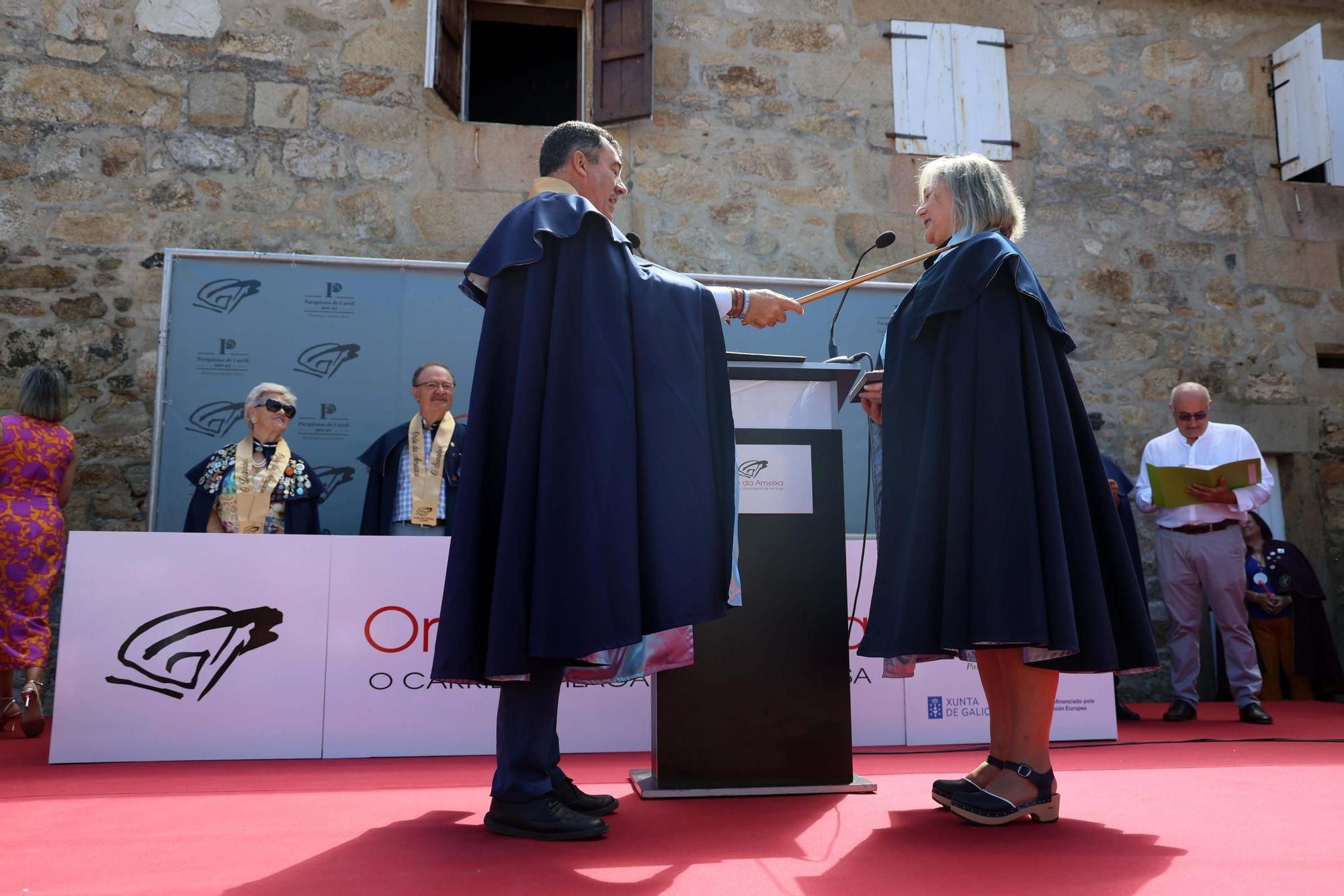 Un momento del XVII Capítulo da Orde da Ameixa de Carril.