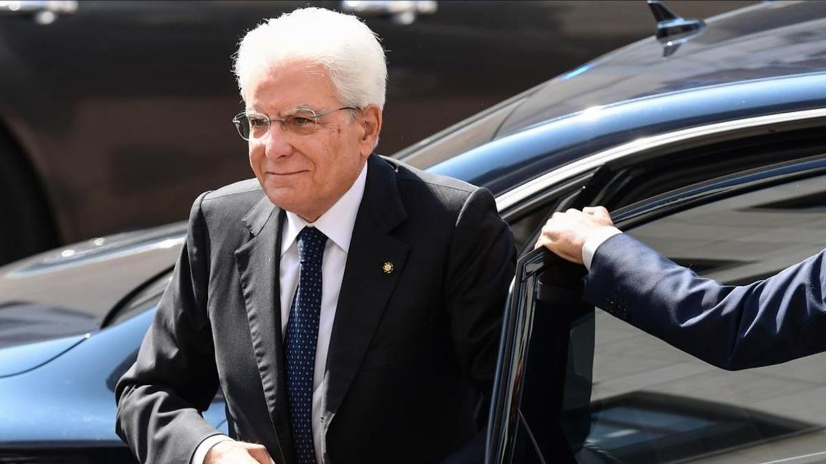 El presidente italiano, Sergio Mattarella.