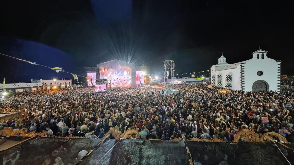 Concierto de Melendi en las fiestas de Los Dolores, en Lanzarote.