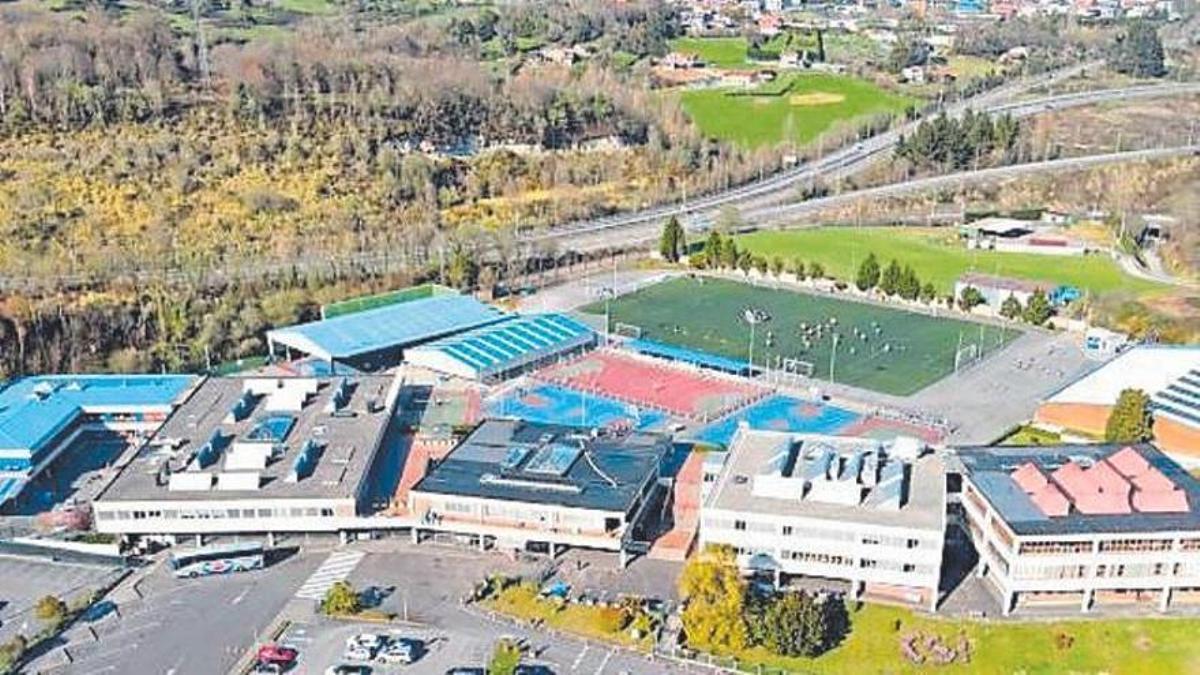 Vista aérea del colegio