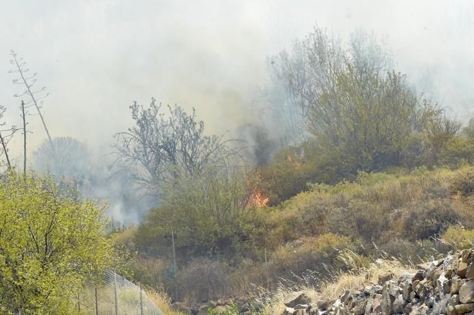 Incendio en la zona de Llano Grande