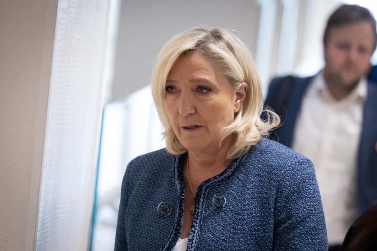 La líder de Agrupación Nacional, Marine Le Pen.