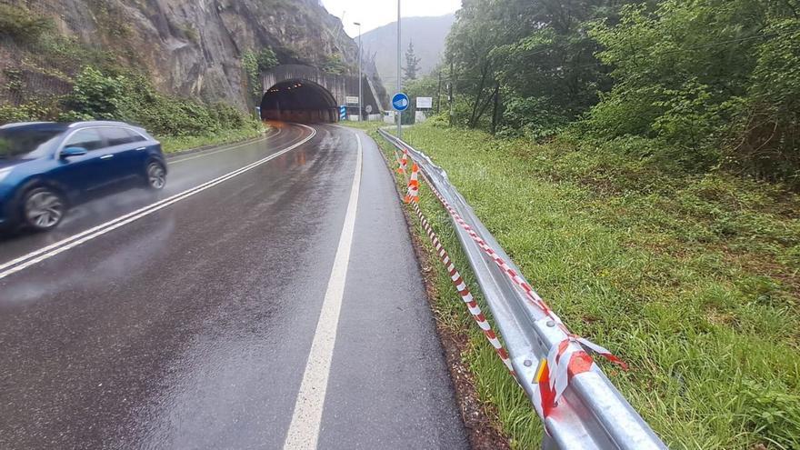Zona del corredor del Nalón en la que se produjo el accidente, con el túnel de Comillera al fondo. | D. M.