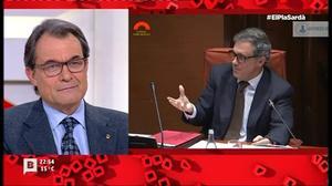 Artur Mas, enfront de la declaració de Pujol júnior (’El pla Sardà’, BTV).
