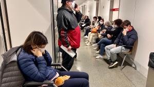 Las Urgencias del Hospital de Sant Pau de Barcelona, este jueves.