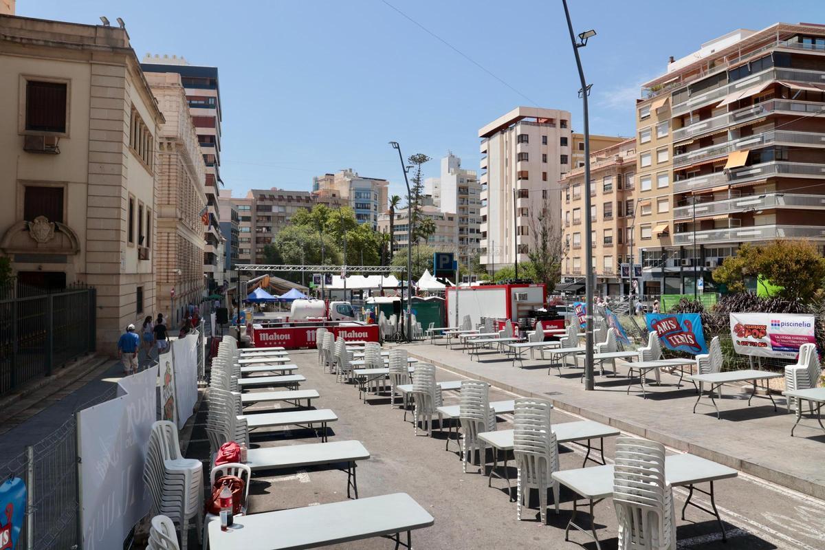 Ratoneras de tráfico en Alicante por las barracas y racós de las Hogueras