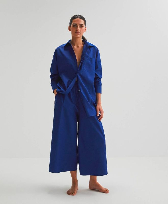 Conjunto popelín azul