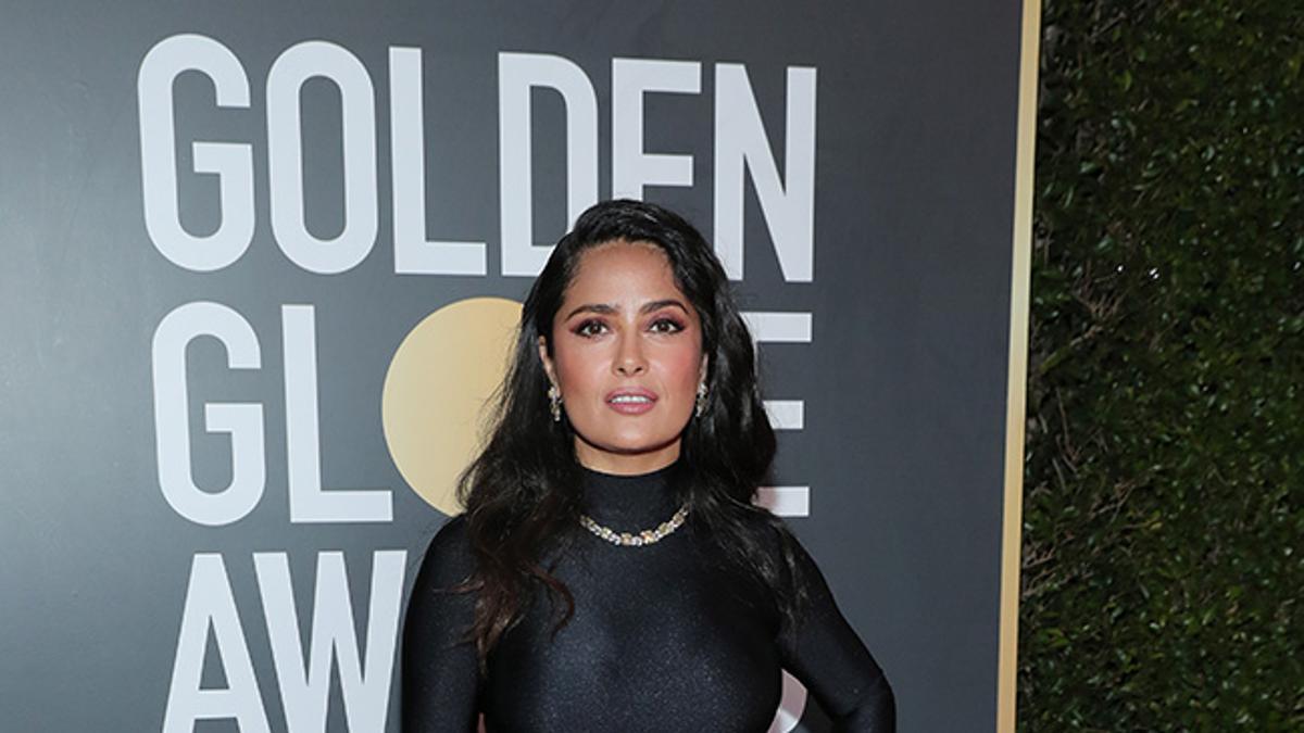 Salma Hayek en los Globos de Oro 2018