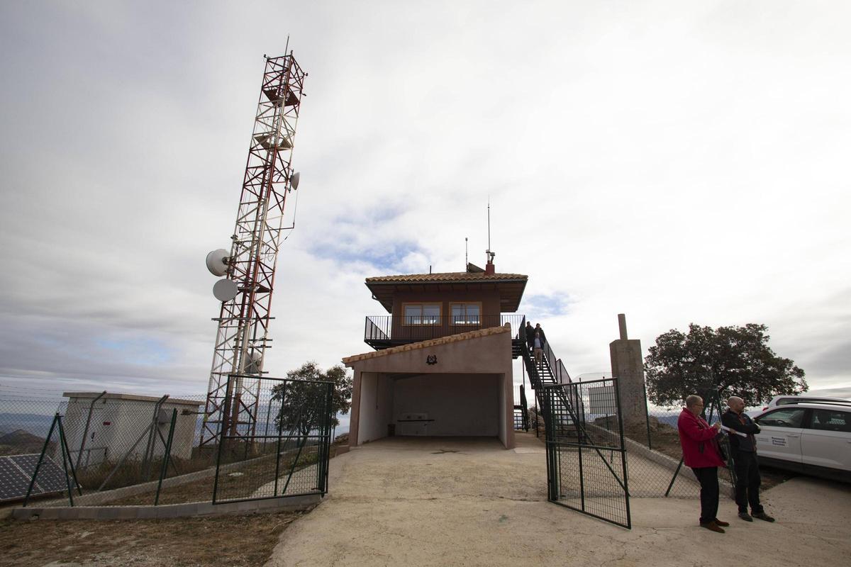 Imagen de archivo de un observatorio forestal en Moixent.