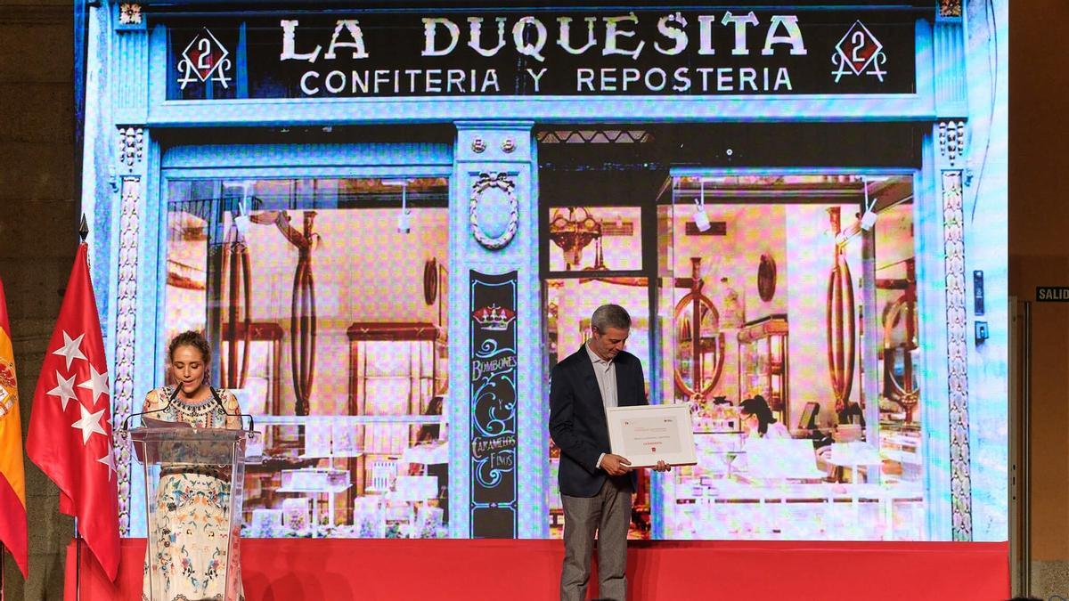 La Duquesita ha obtenido el Premio a la Repostería en la 7ª edición de los Premios de Gastronomía de la Comunidad de Madrid
