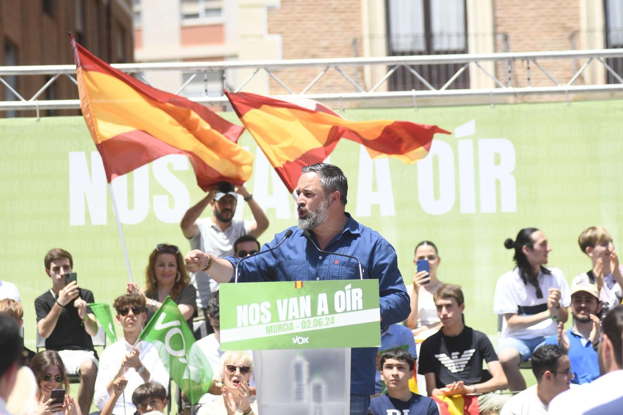 Acto de Santiago Abascal y Jorge Buxadé en Murcia