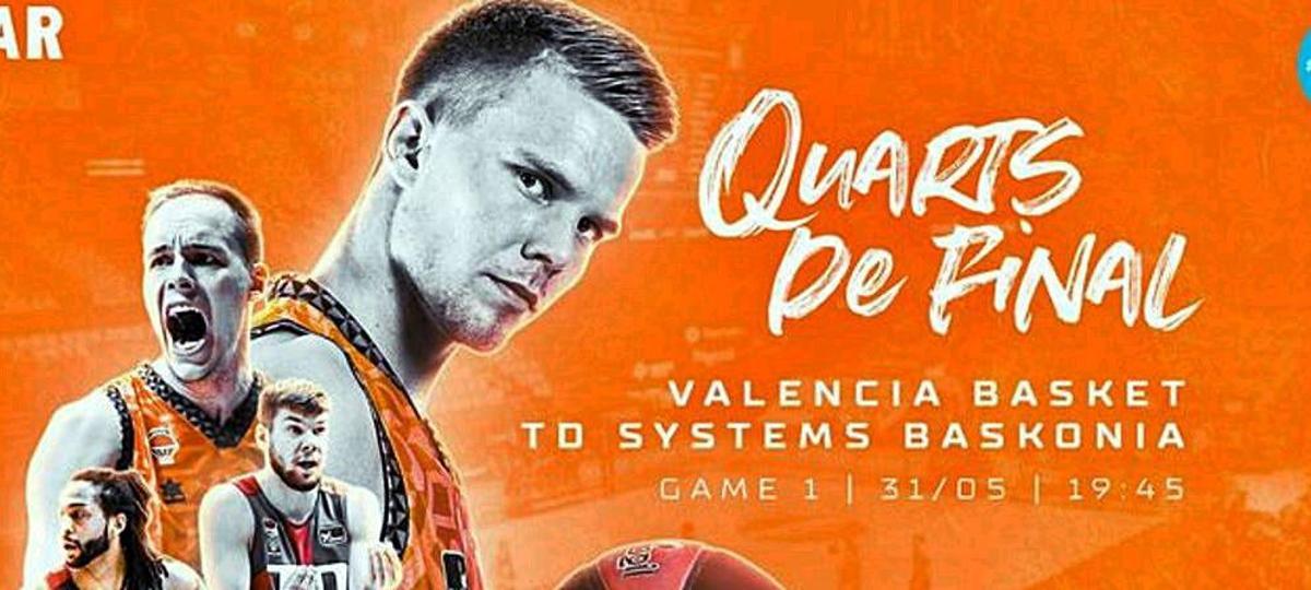 El Valencia BC pone a la venta las entradas para el primer partido ante el Baskonia