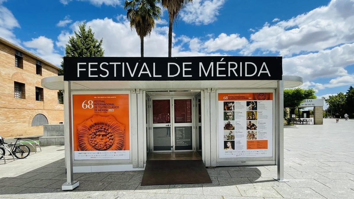 Taquilla del festival de teatro clásico de Mérida.