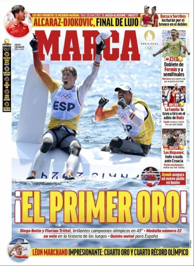 Las portadas de los periódicos deportivos de hoy, sábado 3 de agosto