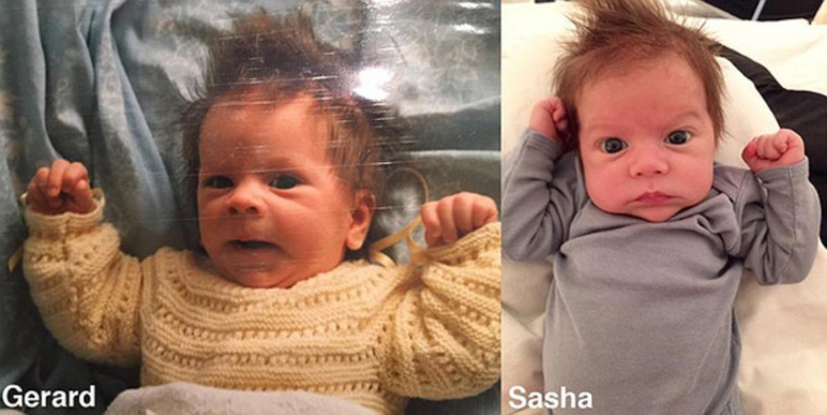 Gerard Piqué i Sasha Piqué, a la mateixa edat. Gerard Piqué i Sasha Piqué, a la mateixa edat.