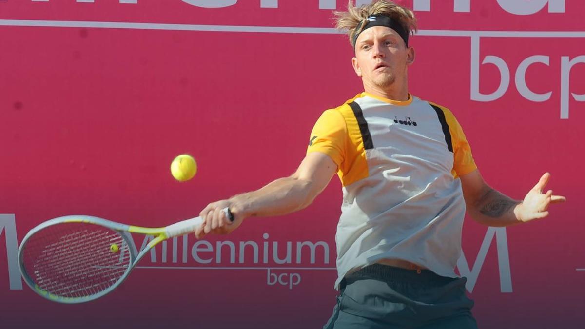 Alejandro Davidovich, durante su partido contra Chardy.