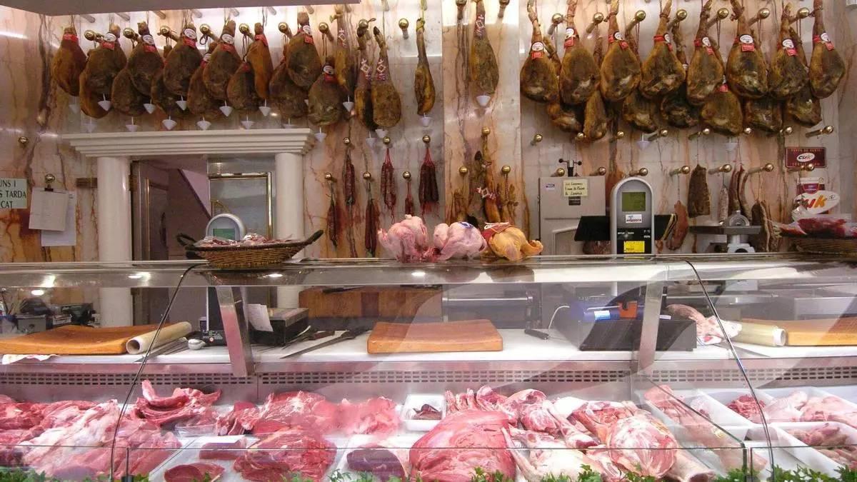 Imatge d’arxiu d’una carnisseria