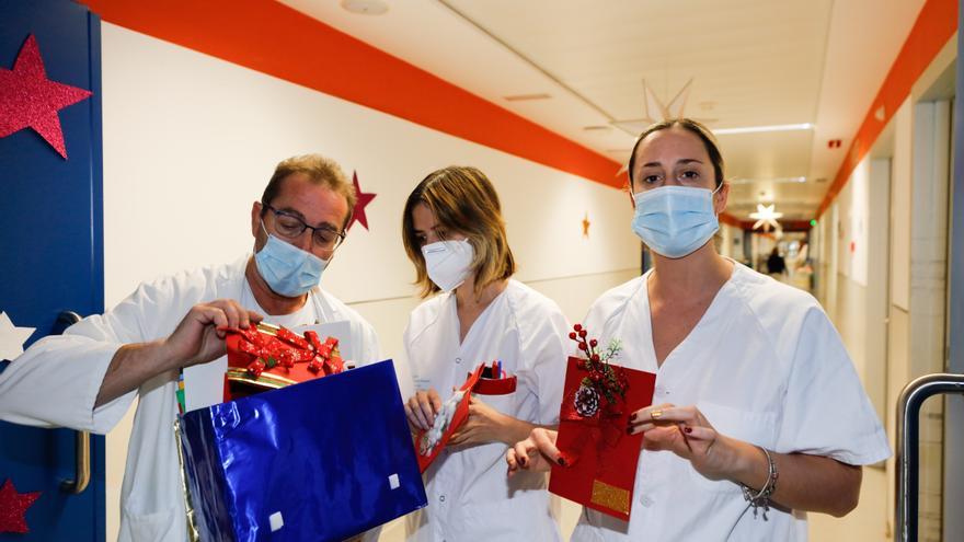 Las felicitaciones navideñas más especiales para los pacientes del Hospital Can Misses de Ibiza