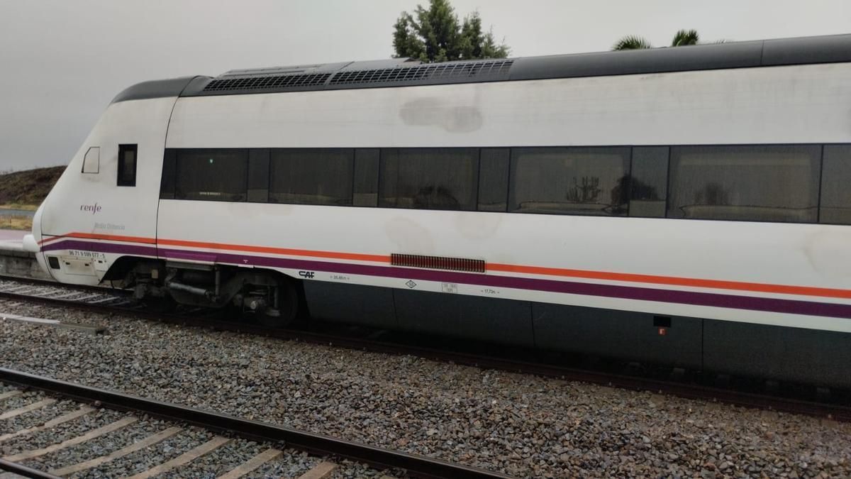 Un tren detenido, en una imagen de archivo.