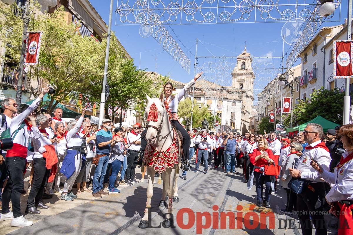 Recorrido Caballos del Vino día dos de mayo en Caravaca