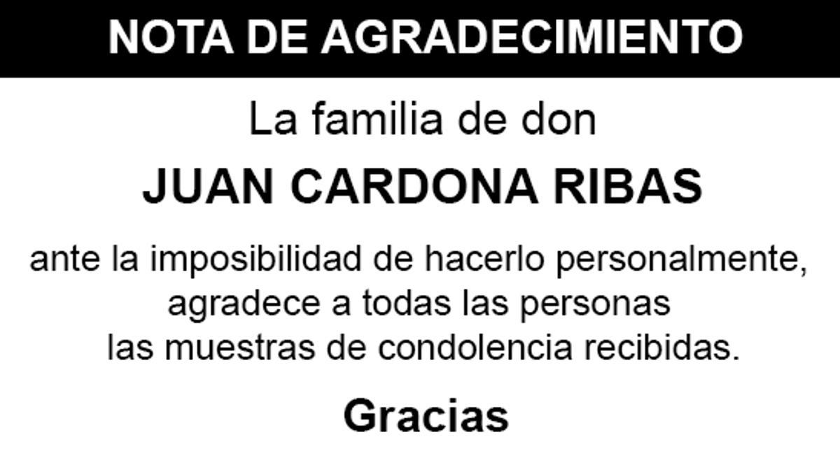 Nota Juan Cardona Ribas