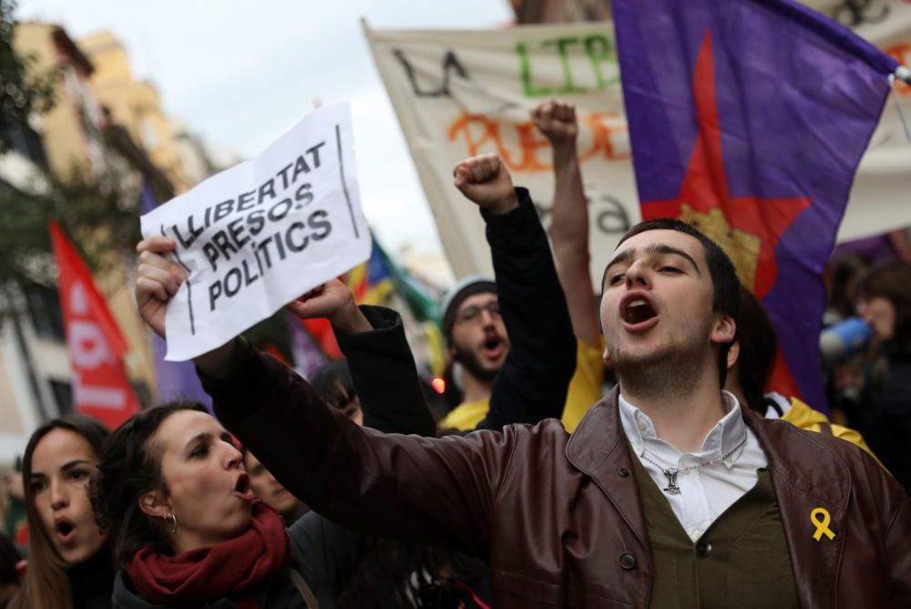 Manifestació a Madrid per la llibertat dels «presos polítics» catalans