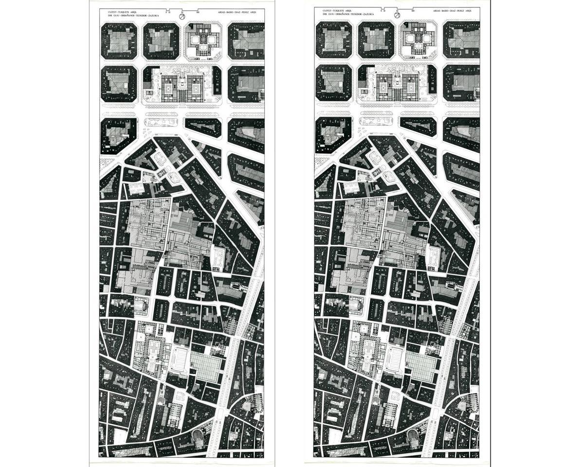 Mapa del Raval en los años 80 y propuesta de reforma 'Del Liceu al Seminari'