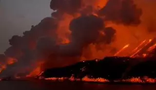 Uno los veinte terremotos localizados en La Palma durante la madrugada alcanzó magnitud 5
