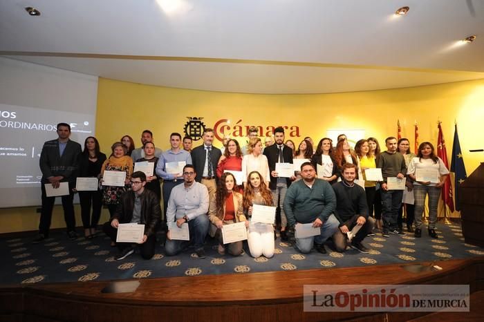 Entrega de premios a alumnos de FP en la Cámara de Comercio