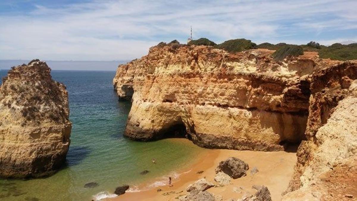 Praia do Torrado, Ferraguda, en El Algarve (Portugal)