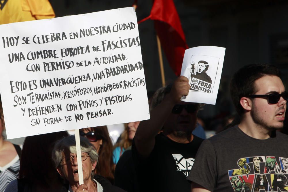 Manifestación antifascista en Valencia