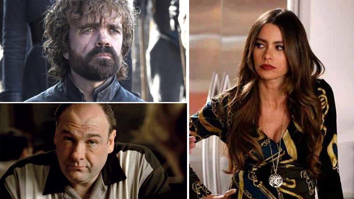 Los personajes de Tyrion Lannister, Tony Soprano y Gloria.