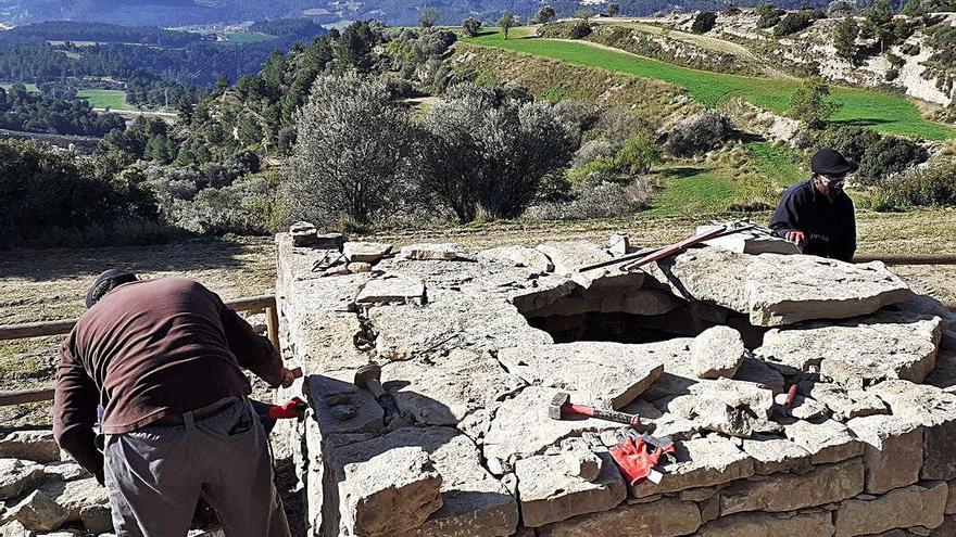 Una estructura de pedra seca a la DO Pla de Bages