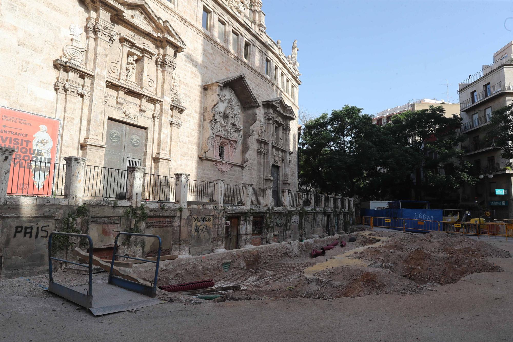 Avanzan las obras en el entorno del Mercado Central