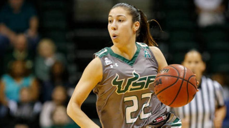 Laia Flores, en un encuentro con las USF.