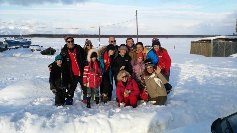 Dos montañeros de Granja de Moreruela, en el Polar