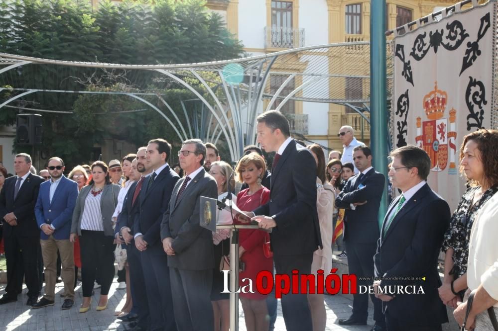 Izado de bandera en Lorca por la Hispanidad