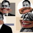 Sonrisas de los líderes políticos con mayor representación en el Congreso