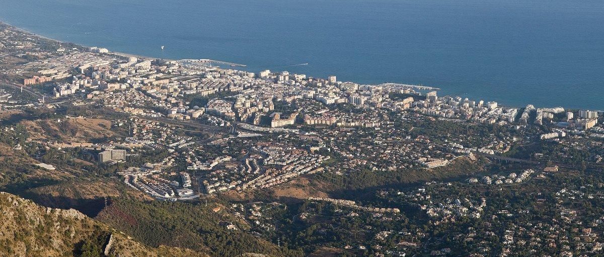 marbella from la concha andalucia spain - sept 2009