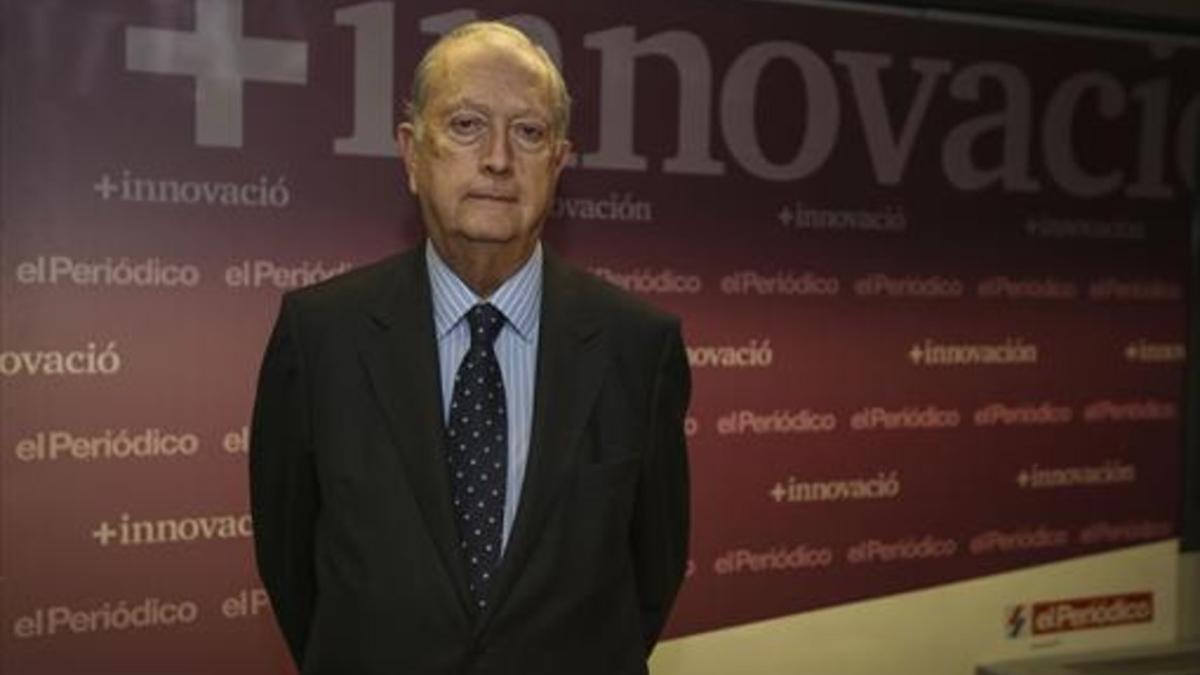 ENTREVISTA. Juan José Brugera, recién nombrado presidente, en la entrevista en                     EL PERIÓDICO.