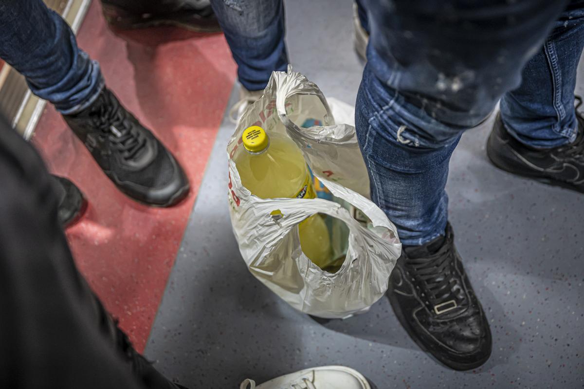 En el tren del botellón a Mataró